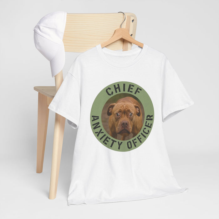 Chief Anxiety Officer Dog T-Shirt – Funny Pet Lover Tee