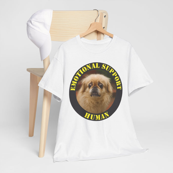 Emotional Support Human T-Shirt - Cute Pomeranian Rescue Pet Tee