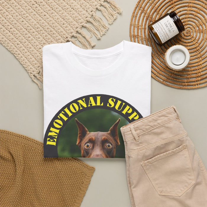 Emotional Support Human Tee — Doberman Pet Therapy T-Shirt
