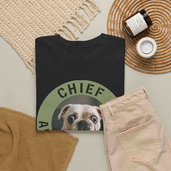 Chief Anxiety Officer T-Shirt – Funny Bulldog Pet Lover Tee