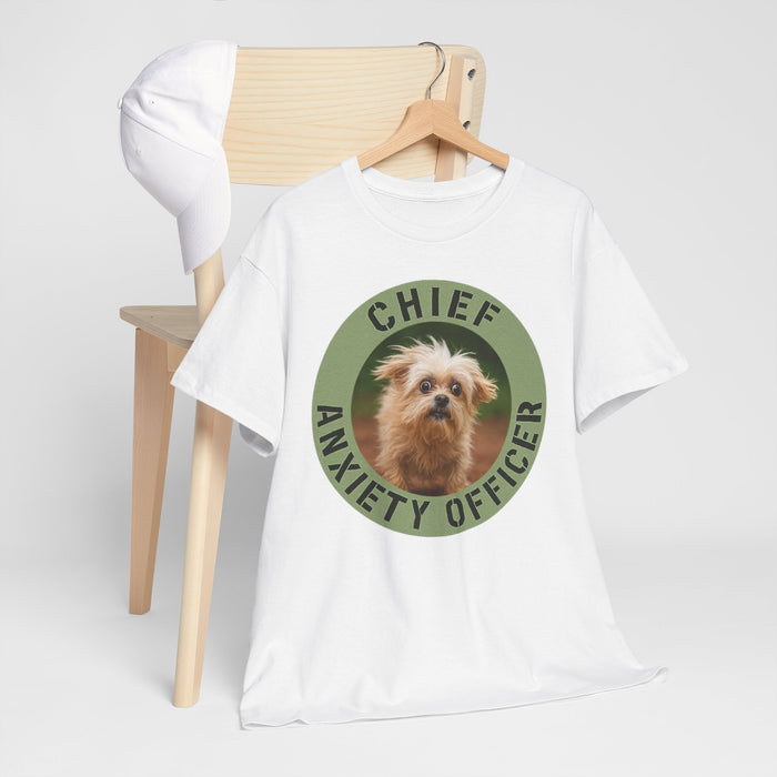 Chief Anxiety Officer T-Shirt — Cute Dog Graphic Tee
