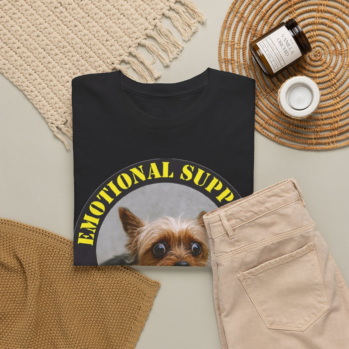 Emotional Support Human T-Shirt – Cute Yorkie Pet Shirt for Dog Lovers