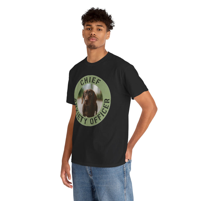 Chief Anxiety Officer T-Shirt — Funny Dog Graphic Tee for Pet Lovers
