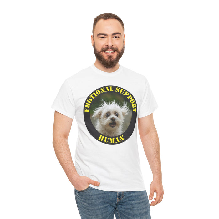 Emotional Support Human T-Shirt — Cute Dog Circle Graphic