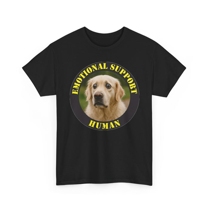 Emotional Support Human Tee — Cute Labrador Pet Therapy T‑Shirt