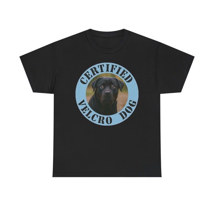 Rottweiler Certified Velcro Dog T‑Shirt – Funny Black Lab Pet Lover Tee