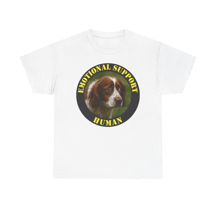 Emotional Support Human T-Shirt — Cute Spaniel Pet Therapy Tee