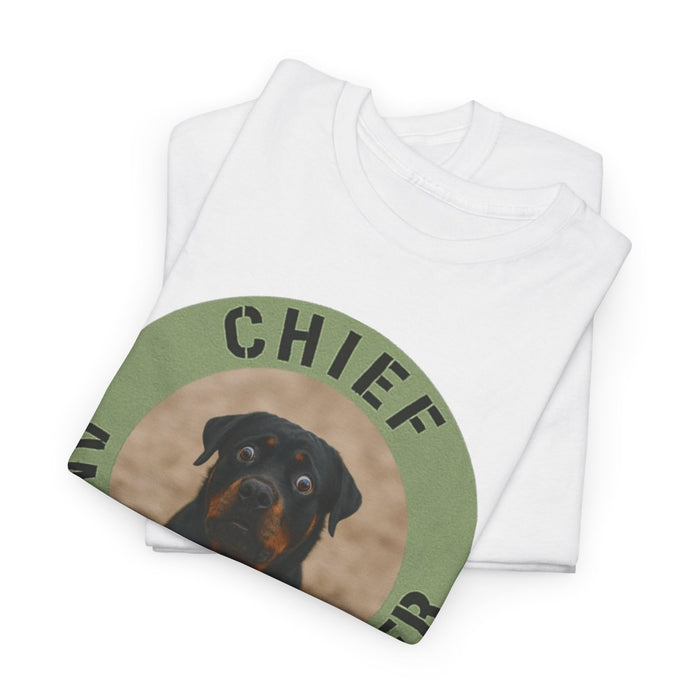 Chief Anxiety Officer Dog T-Shirt – Funny Rottweiler Pet Tee