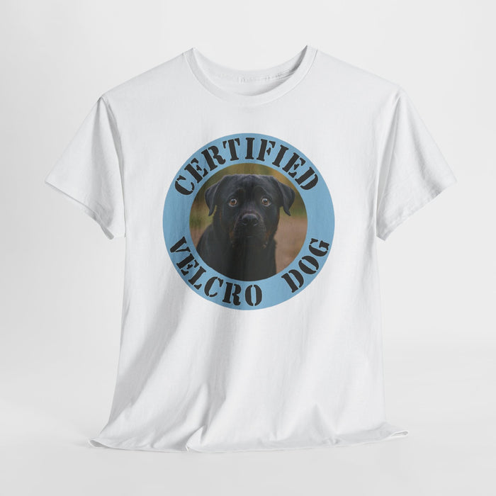 Rottweiler Certified Velcro Dog T‑Shirt – Funny Black Lab Pet Lover Tee