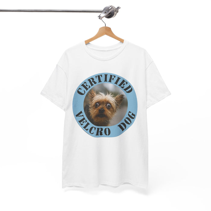 Certified Velcro Dog T‑Shirt — Cute Yorkshire Terrier Pet Tee