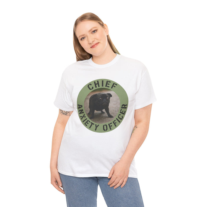 Chief Anxiety Officer T-Shirt — Funny Dog Graphic Tee