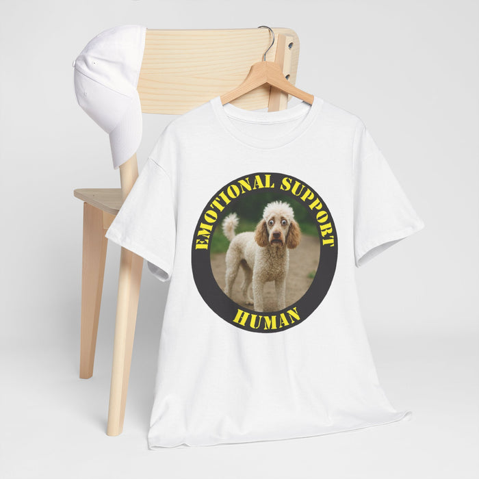 Emotional Support Human T-Shirt — Cute Poodle Pet Lover Tee