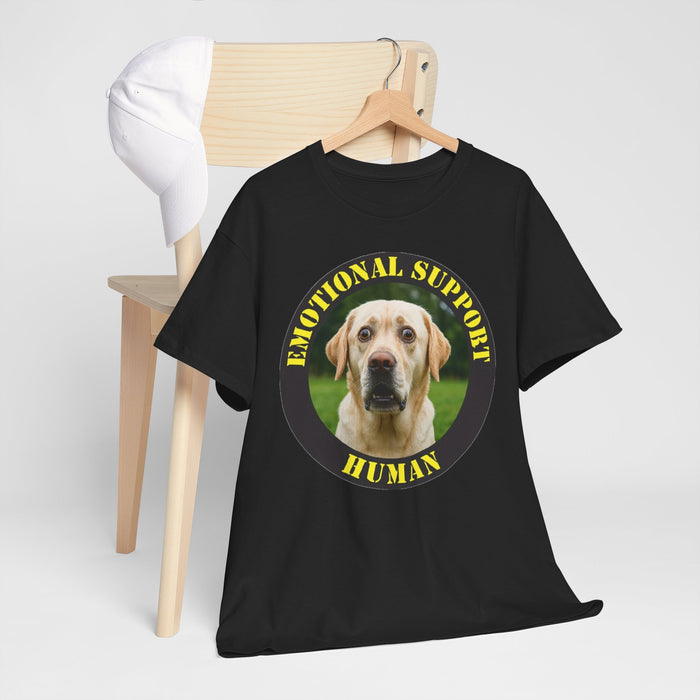 Emotional Support Human T-Shirt — Funny Labrador Pet Lover Tee