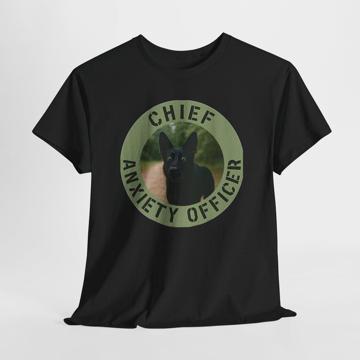 Chief Anxiety Officer T-Shirt — Funny Dog Rescue Pet Lover Tee