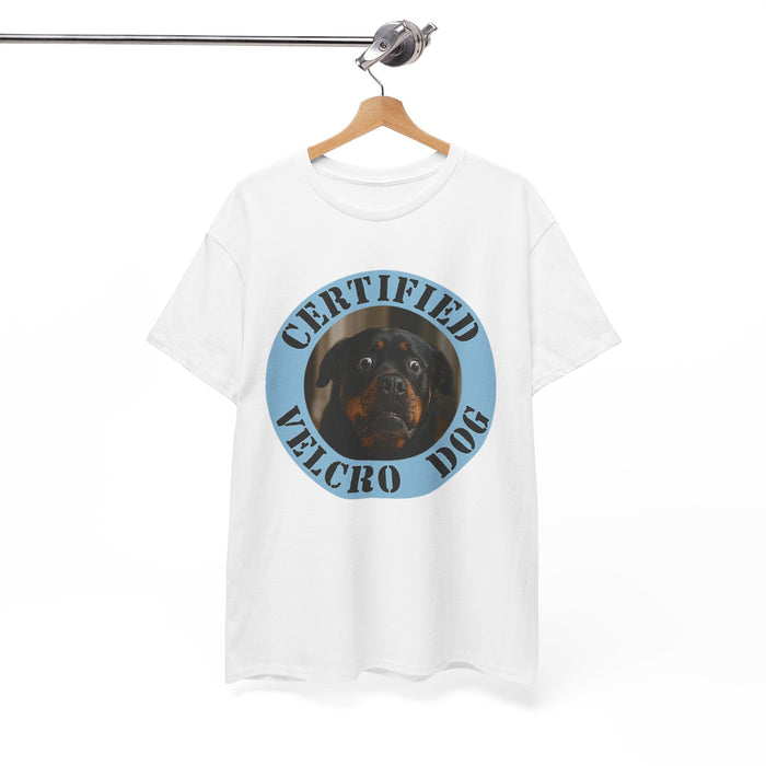 Certified Velcro Dog T-Shirt — Funny Rottweiler Tee for Dog Lovers