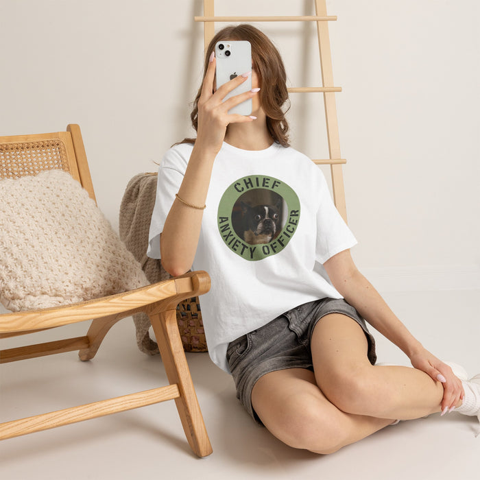 Chief Anxiety Officer Dog T-Shirt — Funny Pet Mom/Dad Tee