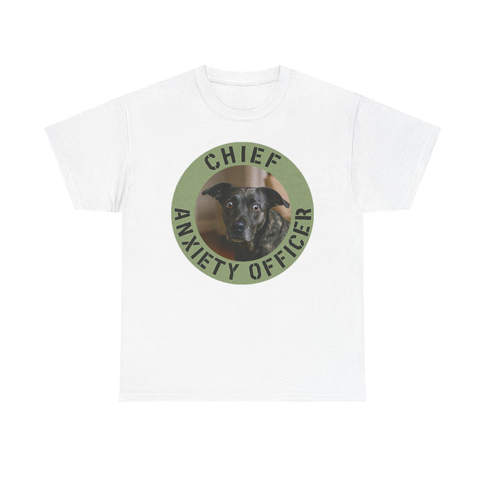 Chief Anxiety Officer Tee — Funny Dog Rescue Lover Shirt