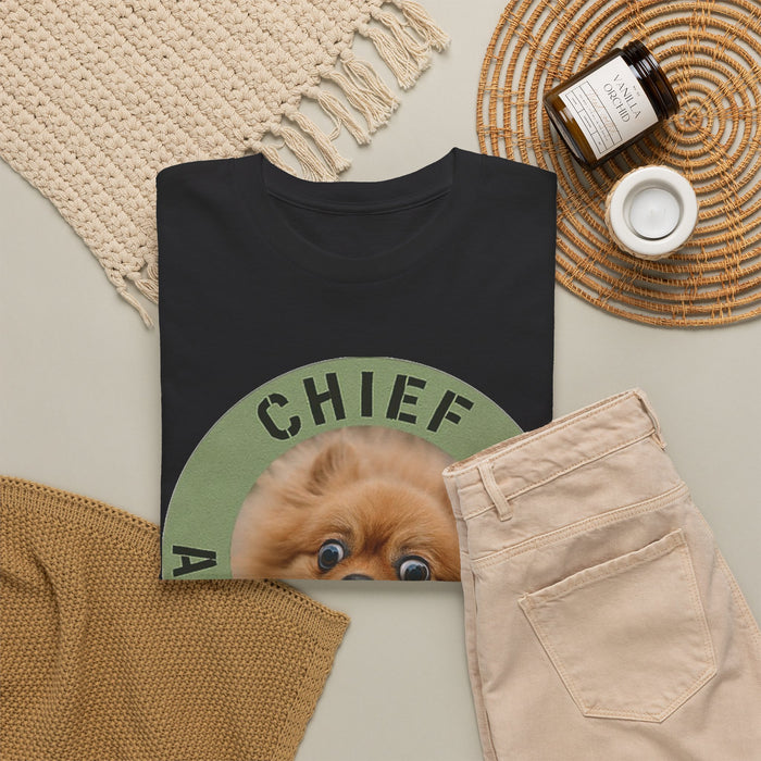 Chief Anxiety Officer Tee — Funny Pomeranian Graphic T-Shirt