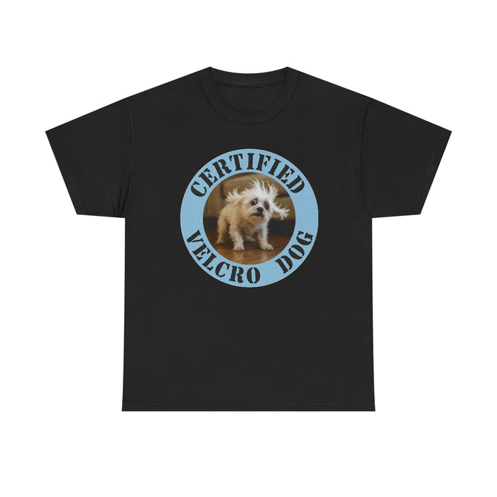 Certified Velcro Dog T-Shirt — Funny Vintage Pet Tee for Dog Lovers