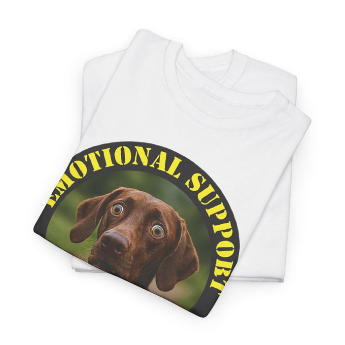 Emotional Support Human T-Shirt – Funny Dog Photo Tee for Pet Lovers
