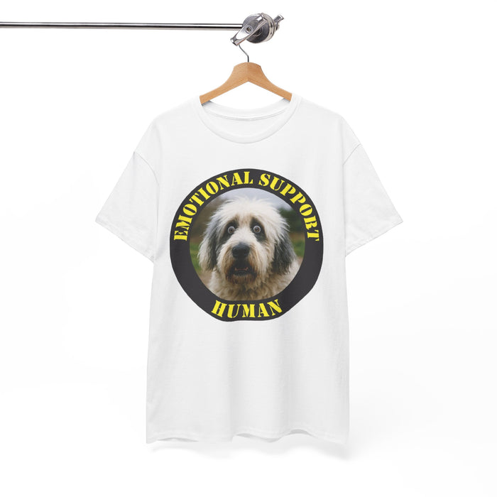 Emotional Support Human T-Shirt — Cute Dog Photo Graphic Tee
