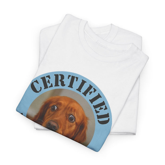Certified Velcro Dog T‑Shirt – Funny Dog Lover Tee
