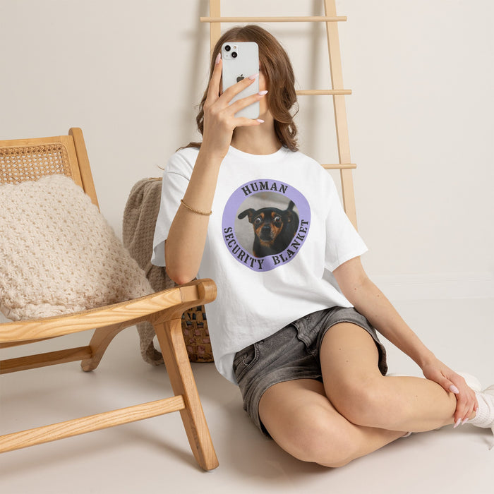 Dog "Human Security Blanket" T-Shirt — Cute Rescue Pet Tee for Dog Lovers