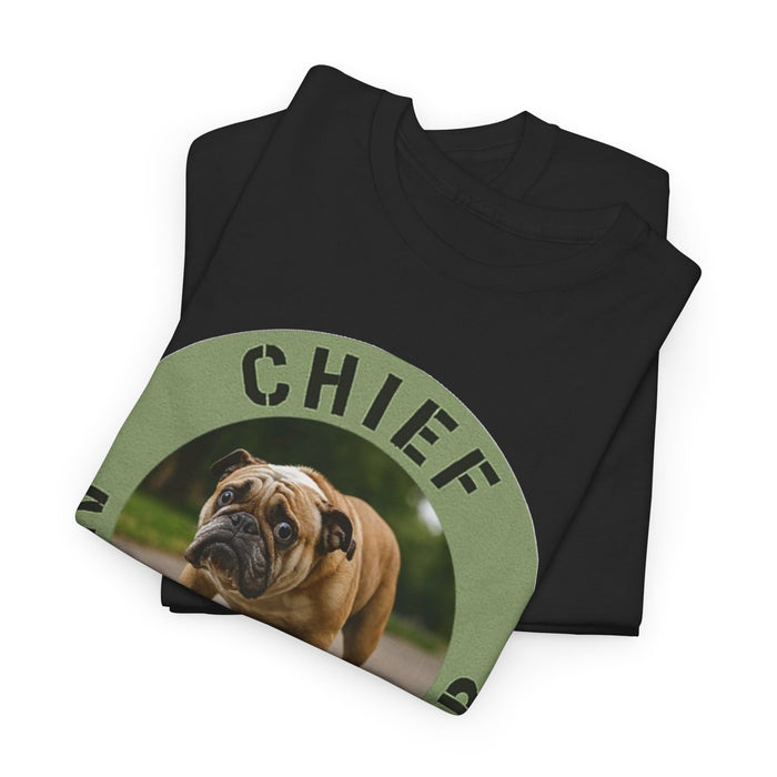 Chief Anxiety Officer T-Shirt — Funny Bulldog Pet Tee