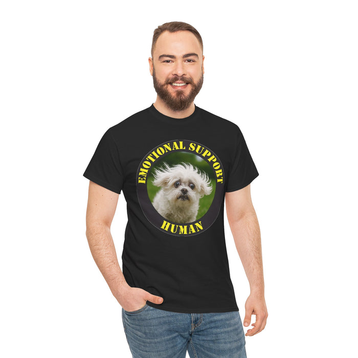 Emotional Support Human T-Shirt — Cute Dog Pet Lover Tee