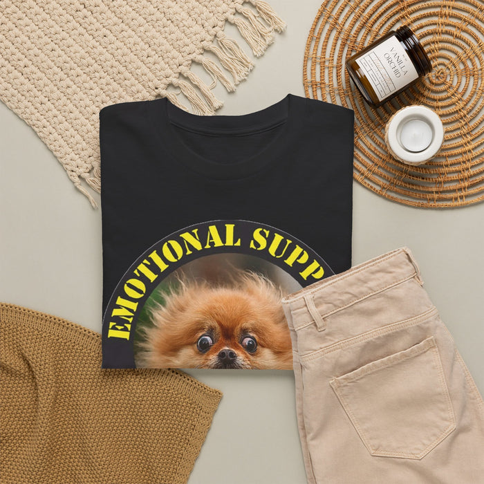 Emotional Support Human T-Shirt — Cute Pomeranian Therapy Tee