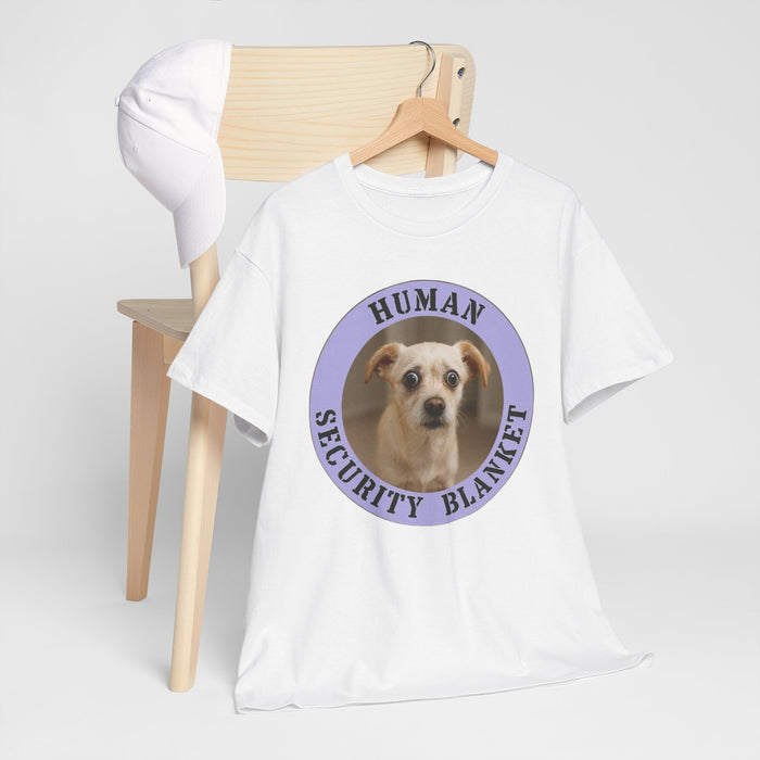 Dog Lover T‑Shirt — "Human Security Blanket" Cute Chihuahua Graphic Tee