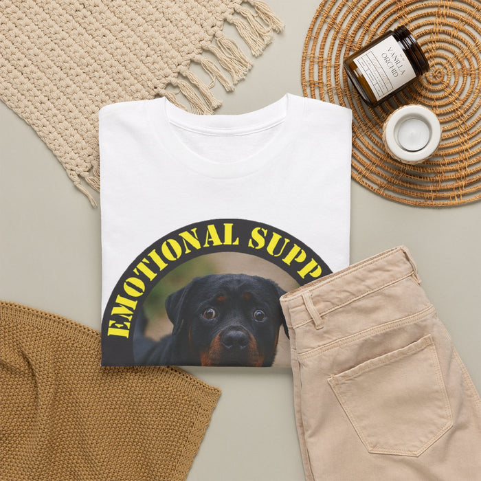 Emotional Support Human T‑Shirt – Rottweiler Pet Lover Tee