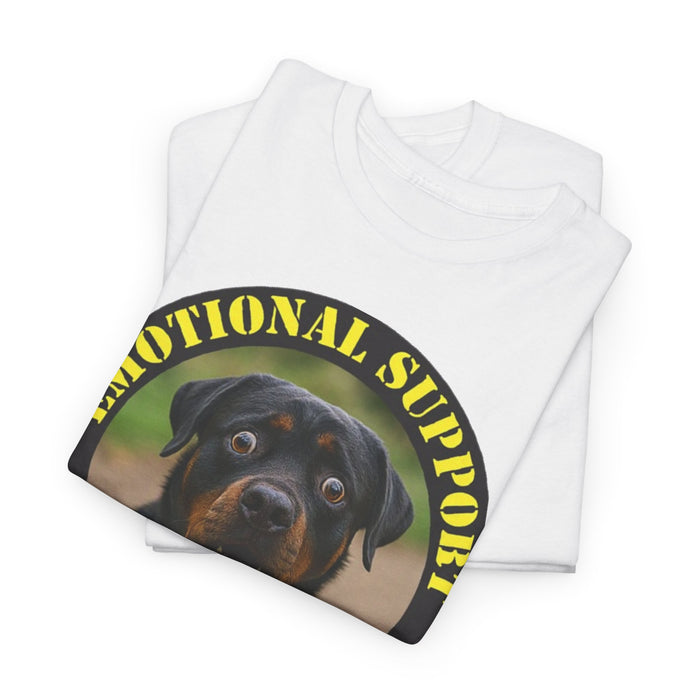 Emotional Support Human T-Shirt — Rottweiler Pet Therapy Tee