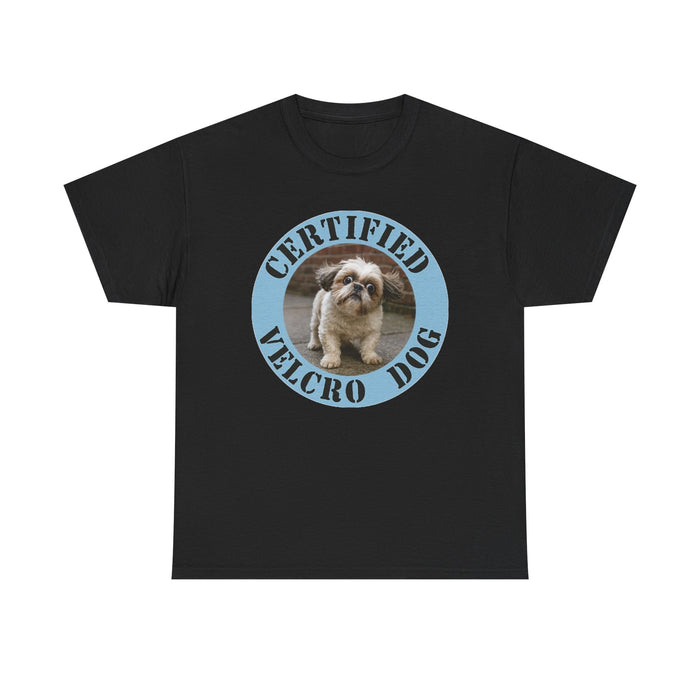 Certified Velcro Dog T‑Shirt — Funny Shih Tzu Pet Lover Tee