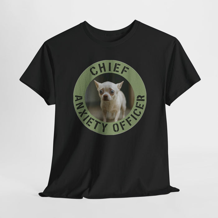 Chief Anxiety Officer T-Shirt — Funny Dog Graphic Tee