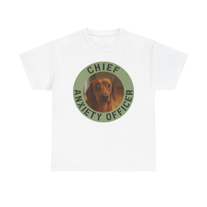 Chief Anxiety Officer T-Shirt — Funny Dog Graphic Tee