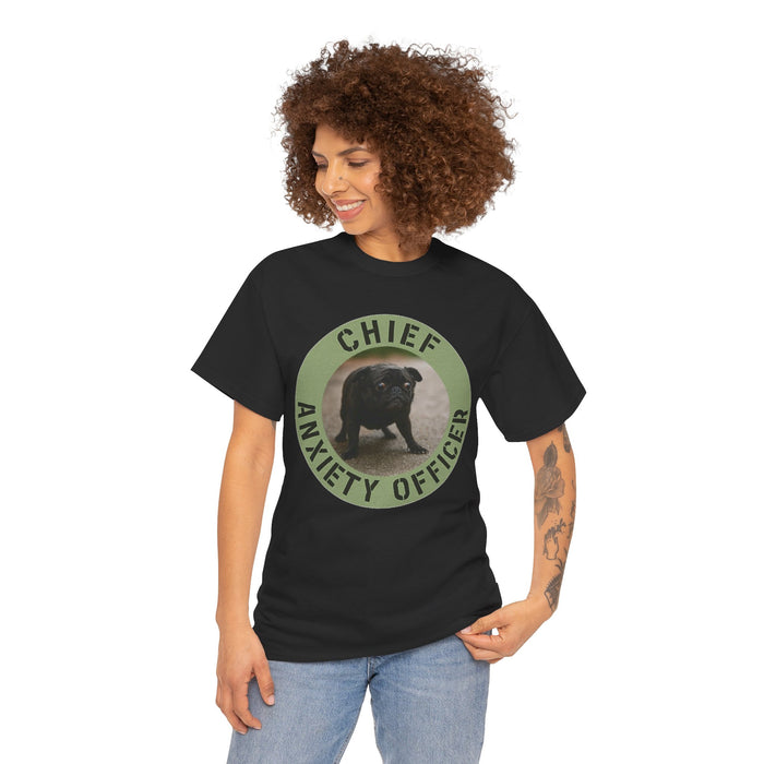 Chief Anxiety Officer T-Shirt — Funny Dog Graphic Tee