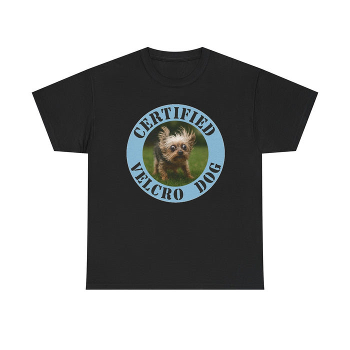Certified Velcro Dog T-Shirt – Funny Puppy Badge Tee