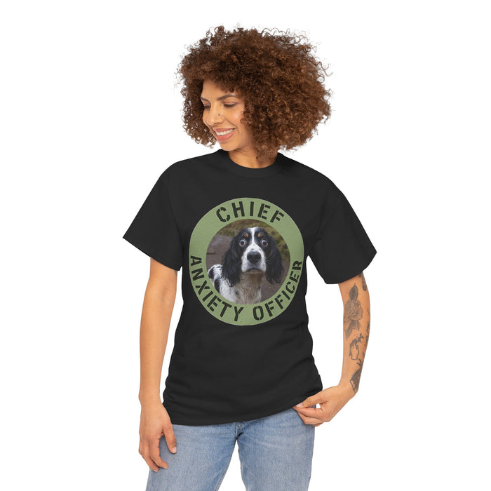 Spaniel Chief Anxiety Officer Dog T-Shirt – Funny Pet Lover Tee