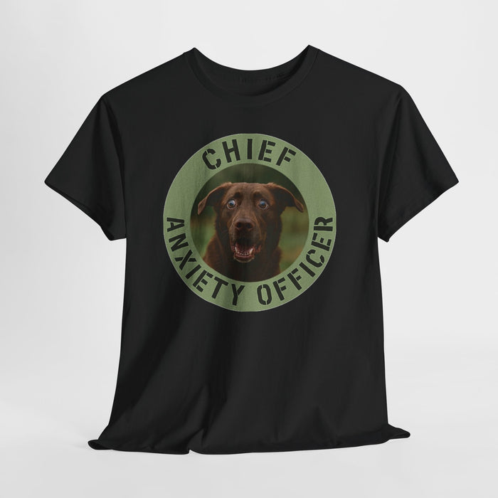 Chief Anxiety Officer T-Shirt — Funny Dog Graphic Tee