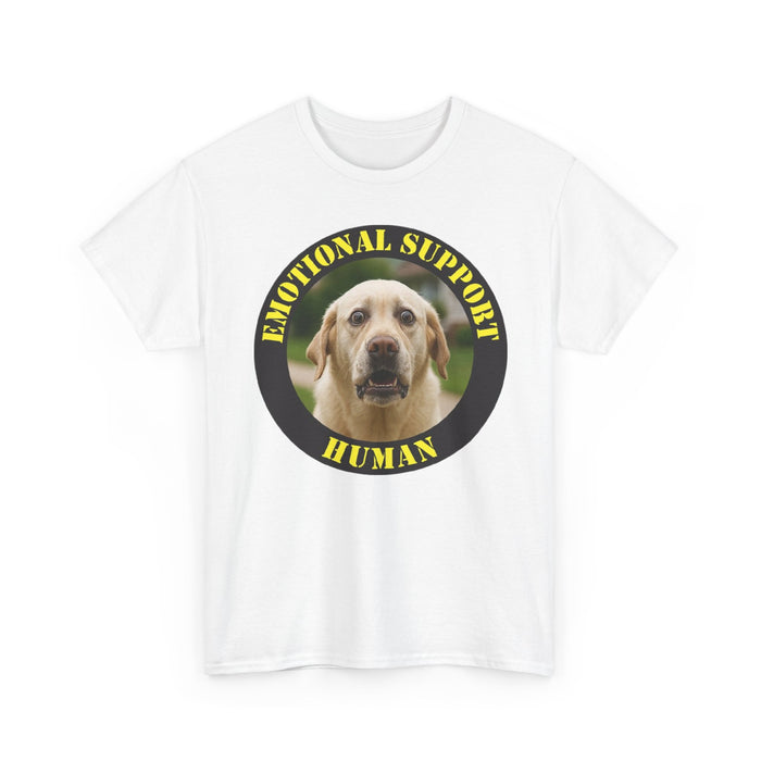 Emotional Support Human T-Shirt — Cute Labrador Pet Therapy Tee