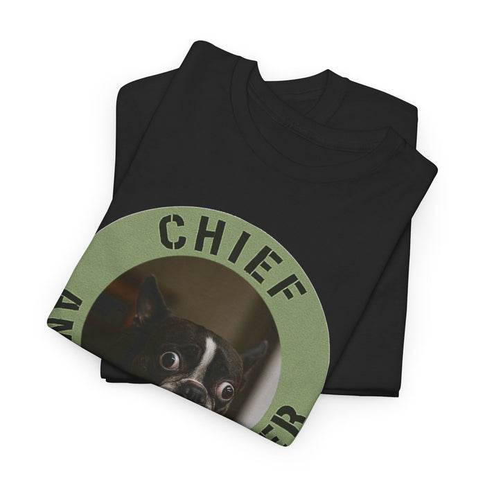 Chief Anxiety Officer Dog T-Shirt — Funny Pet Mom/Dad Tee