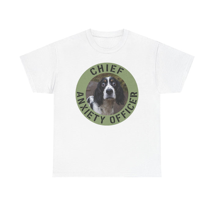 Spaniel Chief Anxiety Officer Dog T-Shirt – Funny Pet Lover Tee