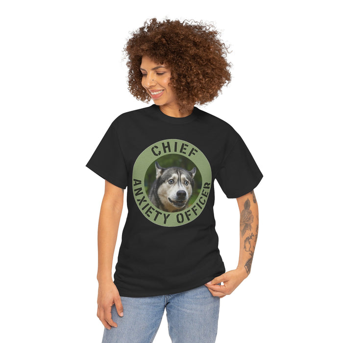 Chief Anxiety Officer T-Shirt — Funny Dog Graphic Tee
