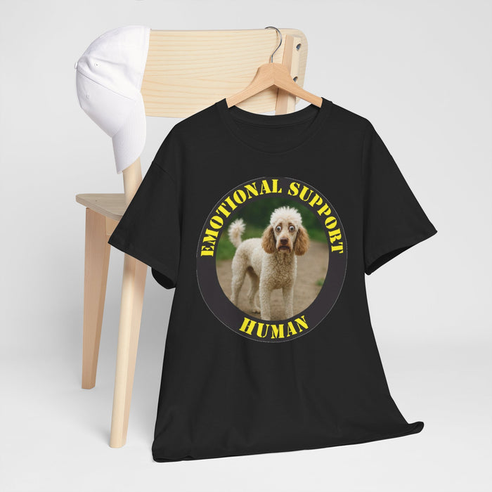 Emotional Support Human T-Shirt — Cute Poodle Pet Lover Tee