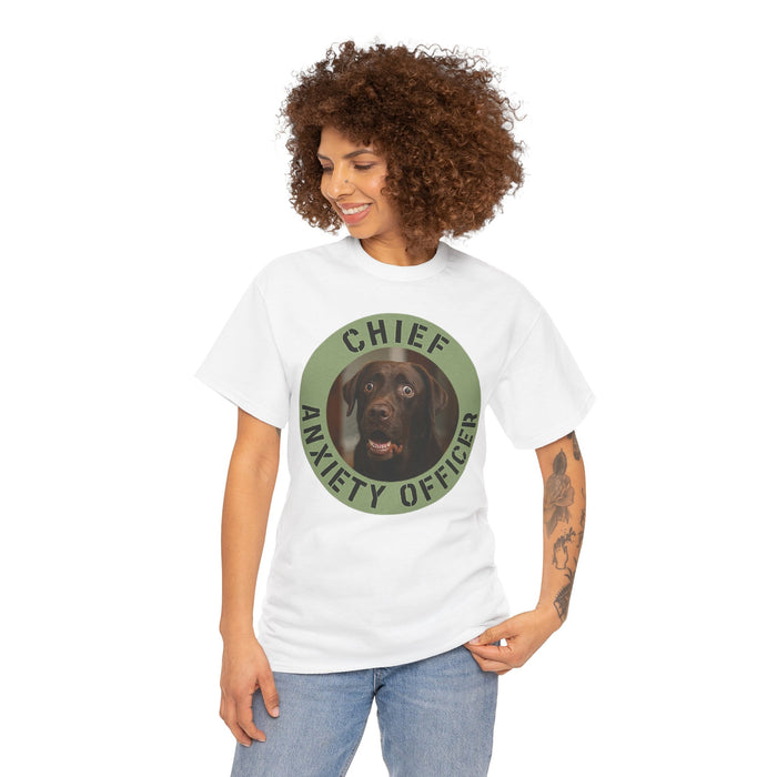 Chief Anxiety Officer Dog T‑Shirt – Funny Pet Lover Tee