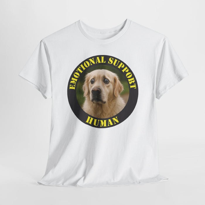 Emotional Support Human Tee — Cute Labrador Pet Therapy T‑Shirt