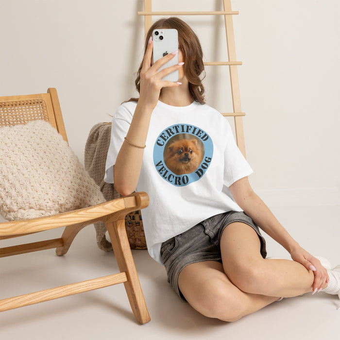 Certified Velcro Dog T-Shirt — Cute Pomeranian Graphic Tee