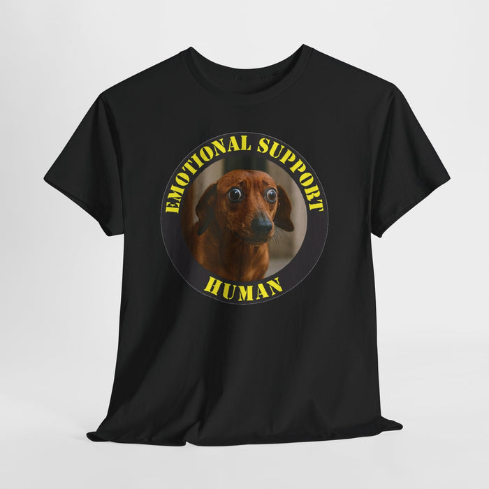 Emotional Support Human T-Shirt — Funny Dachshund Dog Tee