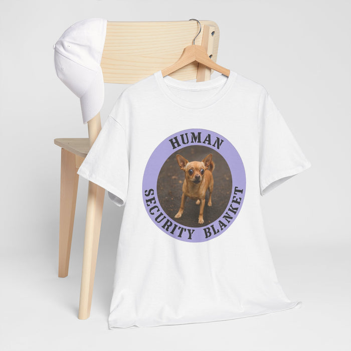 Dog Lover T-Shirt — "Human Security Blanket" Graphic Tee